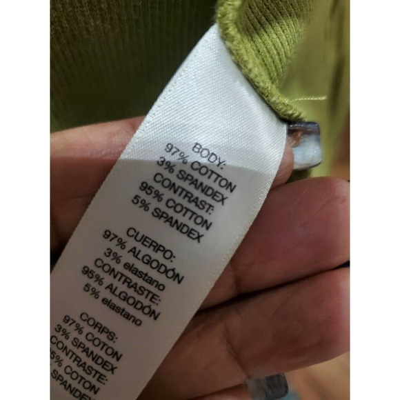 Zenergy Women Green Cotton Two Buttons Single Breasted Casual Jacket Coat Size 1 - Picture 11 of 12